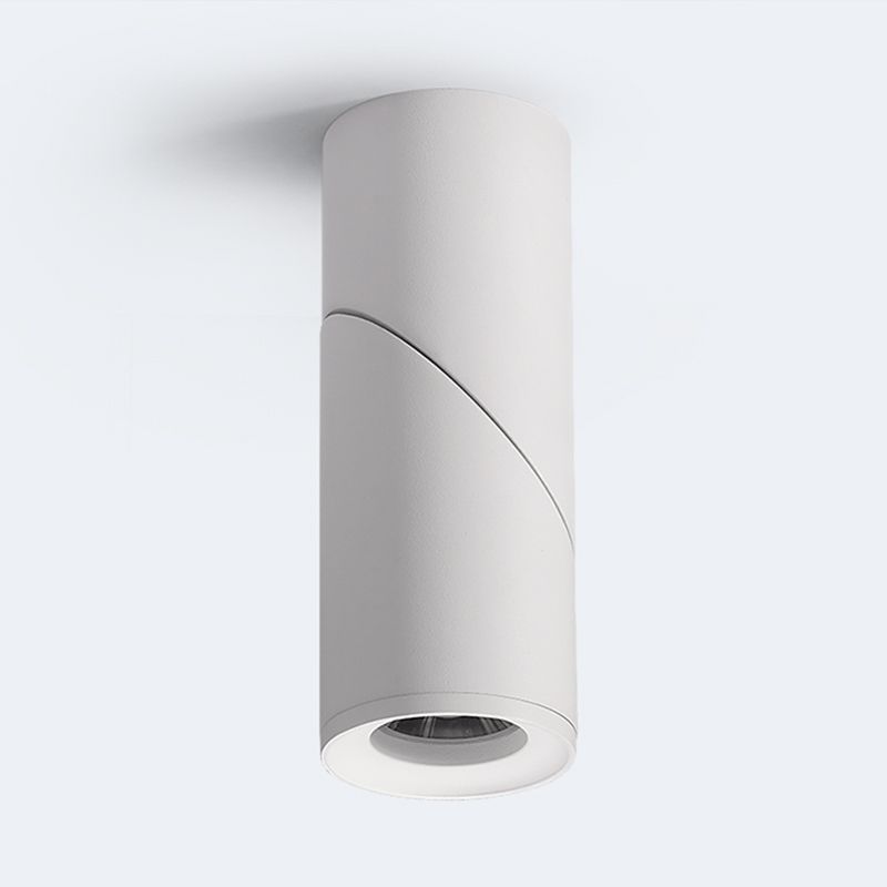 Cylindrical Flush-Mount Light Fixture Modern Style LED Metal Flush Mount Lamp