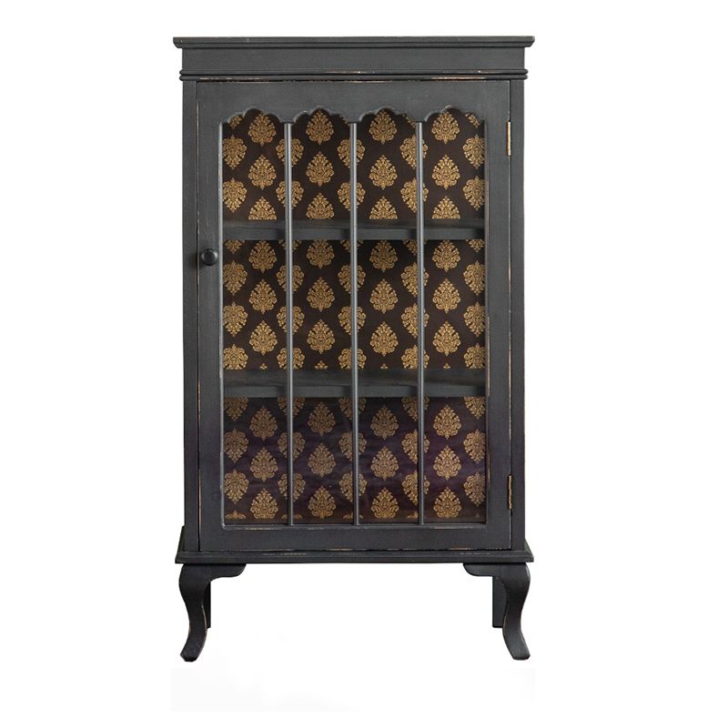 Traditional Solid Wood Cabinet Display Buffet Cabinet with Doors for Living Room