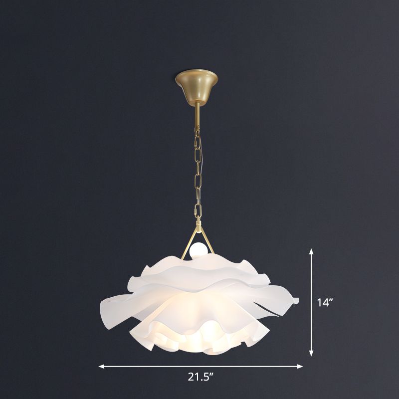 Acrylic Flower Pendant Lighting Minimalist 2-Light Hanging Ceiling Light for Living Room