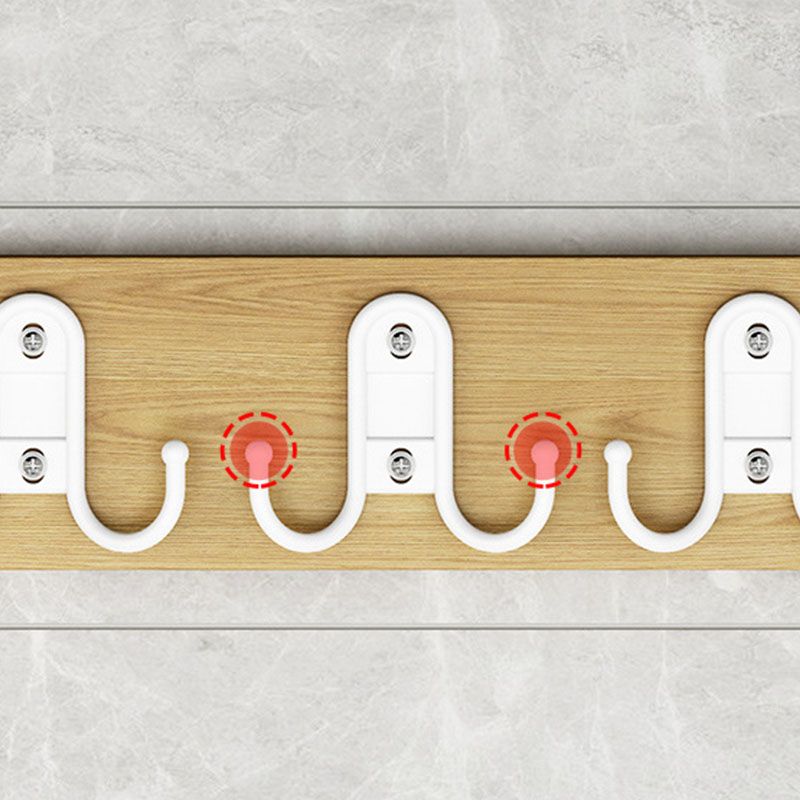 Contemporary Clothes Hanger Wall Mounted Coat Rack with Coat Hooks