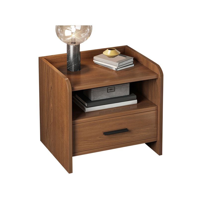 Contemporary Accent Table Nightstand Drawer Storage Night Table ,16.5" Tall