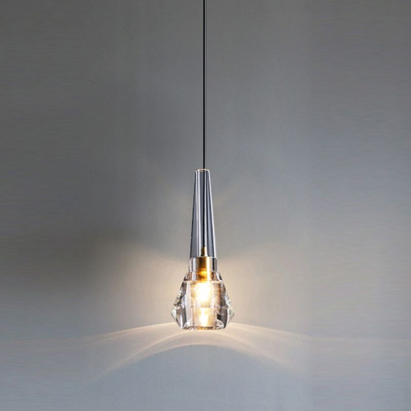 Modern Simple Hanging Light Creative Crystal Pendant Lighting Fixture