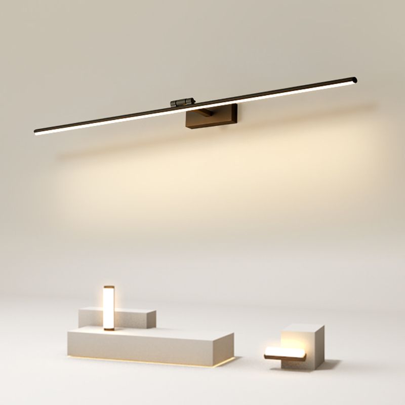 Modern Minimalist Style Linear Wall Mounted Vanity Lights Aluminum Vanity Wall Sconce for Bathroom