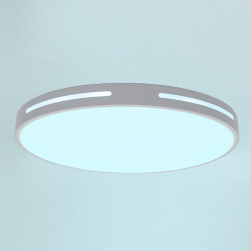 Acrylique Round RGBW Ceiling Light Nordic White Smart LED Flush Mounted Fixture for Bedroom