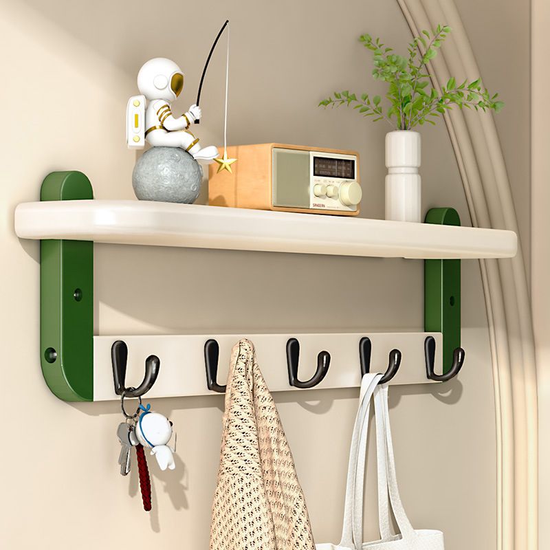 Industrial Entryway Kit Metal Wall Mounted Hooks Shelving Included Hall Stand