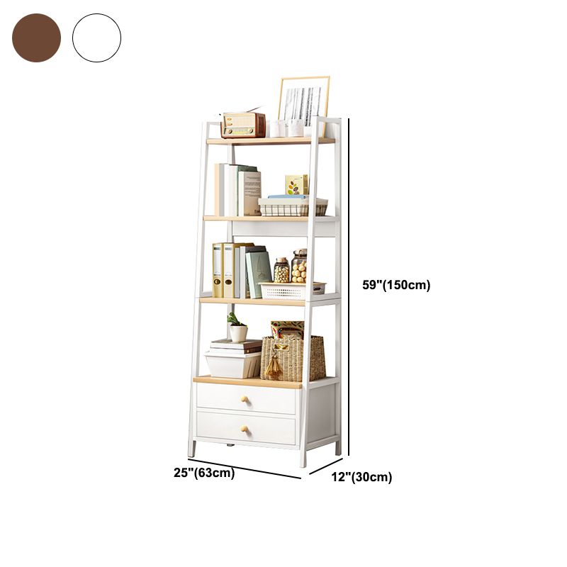 Open Wooden Bookcase Modern Minimalist Home Multi-layer Bookshelf