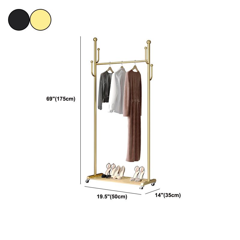 Modern Coat Hanger Free Standing Solid Color Hall Tree with Storage