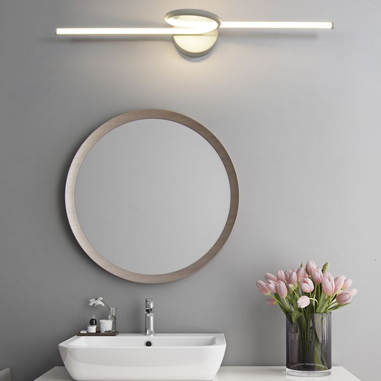 Lineare Waschtischleuchte Nordic Minimalist Style Metal Ein Eitelkeitslicht