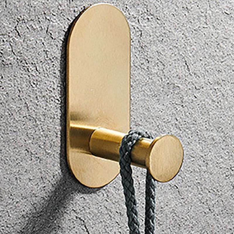 Modern Simple Metal Bathroom Accessory as Individual or as a Set in Gold