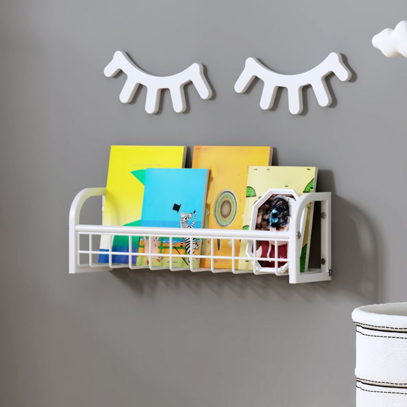 Contemporary Wall Mounted Standard Kids Bookcase Metal Standard Bookcase