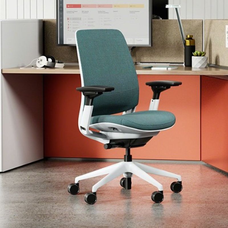 Removable Arms Desk Chair No Distressing Ergonomic Office Chair with Wheels