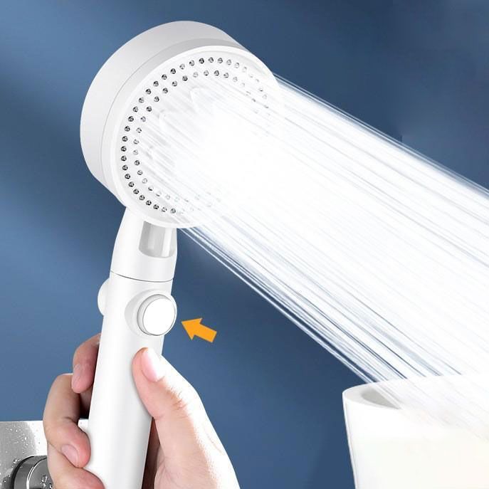 Contemporary Shower Head Combo Handheld Shower Head Plastic Wall-Mount Shower Combo