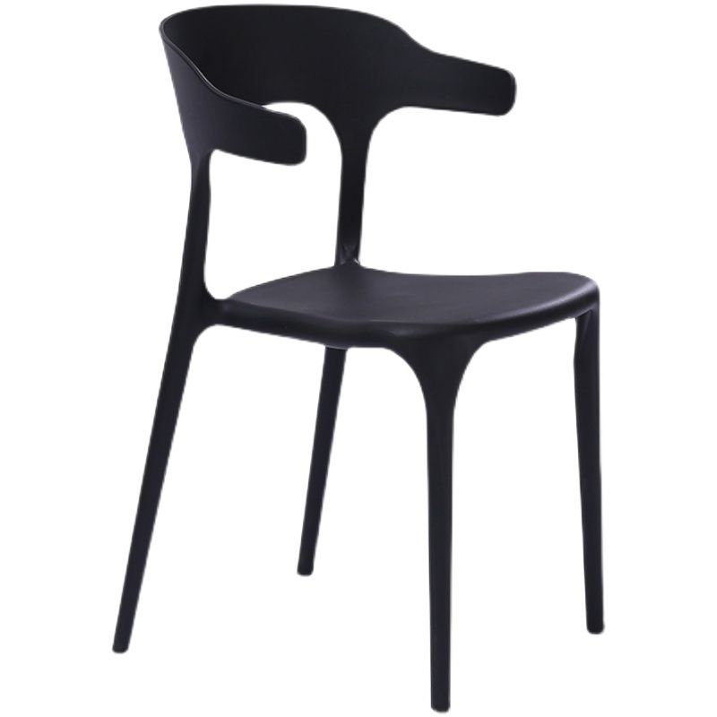 Modern Style Plastic Side Chair Open Back Dining Side Chair 17"x18"x30"