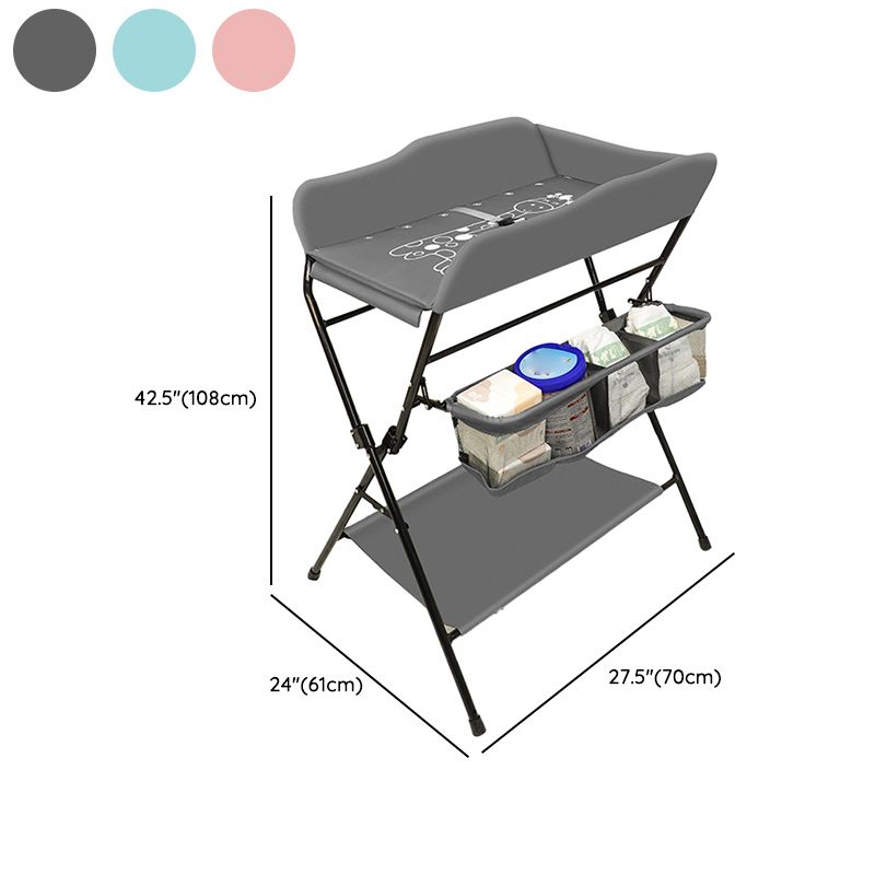 Portable Baby Changing Table Folding Changing Table with Pad