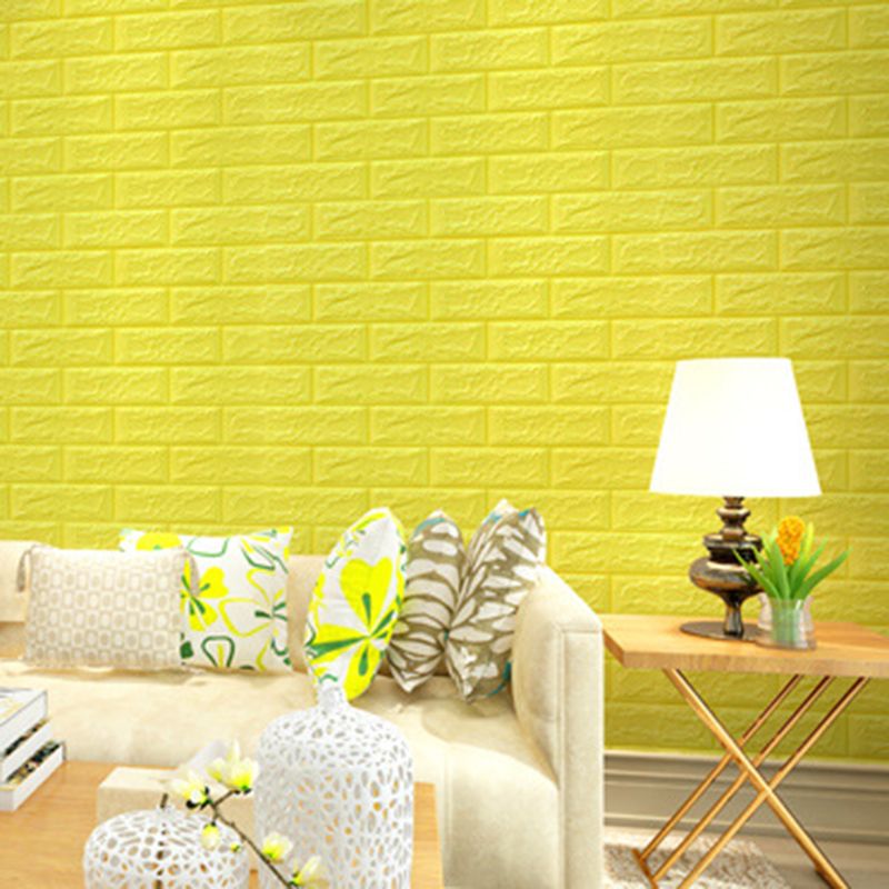 Industrial Wall Paneling Peel and Stick Wood Effect Design Waterproof Foam Wall Paneling