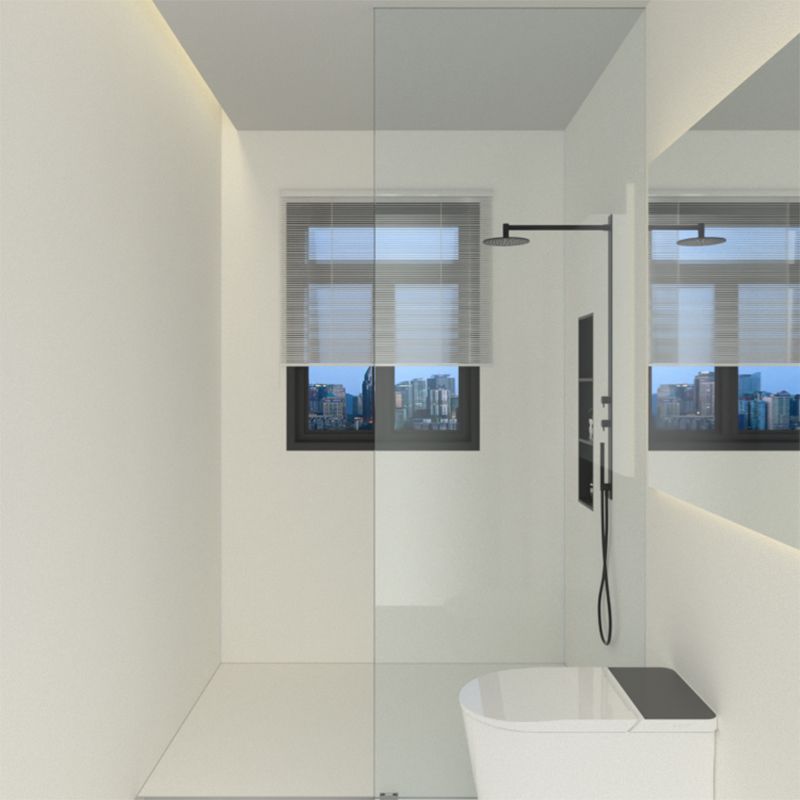 Glass Shower Door Simple One-line Transparent Shower Bath Door