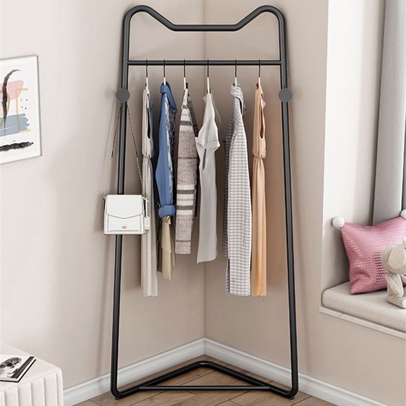 Modern Style Solid Color Coat Rack Metal Frame Coat Hanger for Bedroom