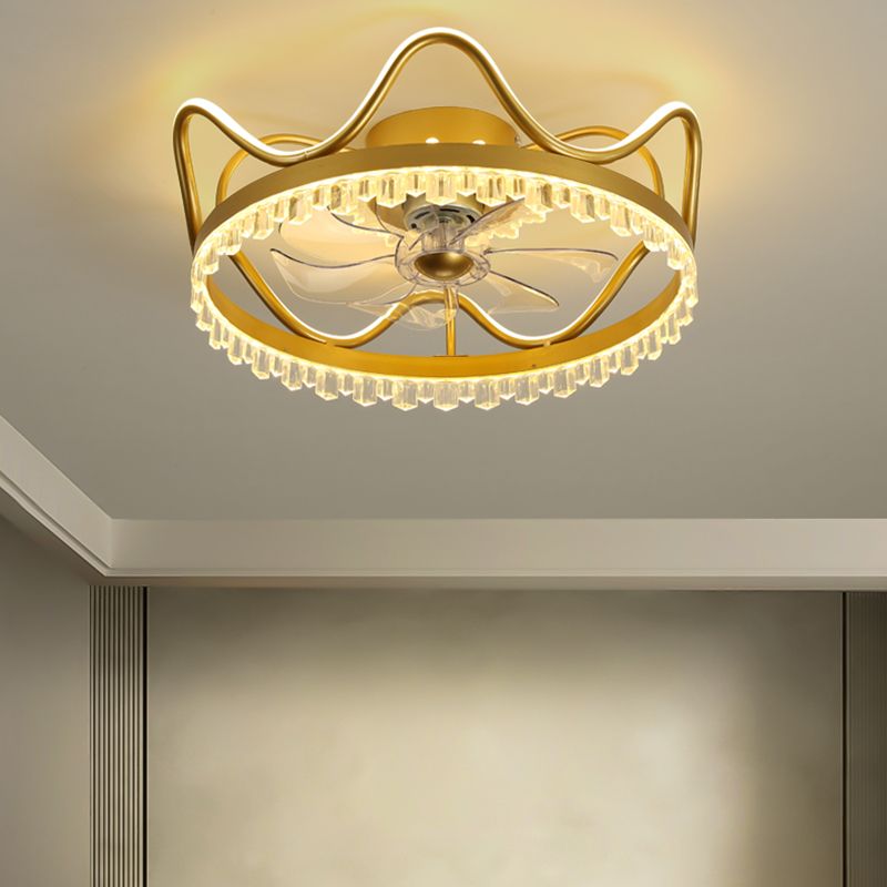 Pendentif de plafond rond en métal MODERNE MODERNE 2 lumières LED Flush Light pour la chambre