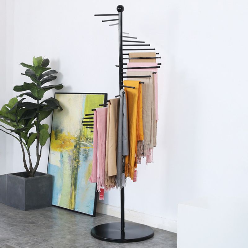 Contemporary Entryway Kit Metal No Distressing Free Standing Hall Tree Coat Hanger