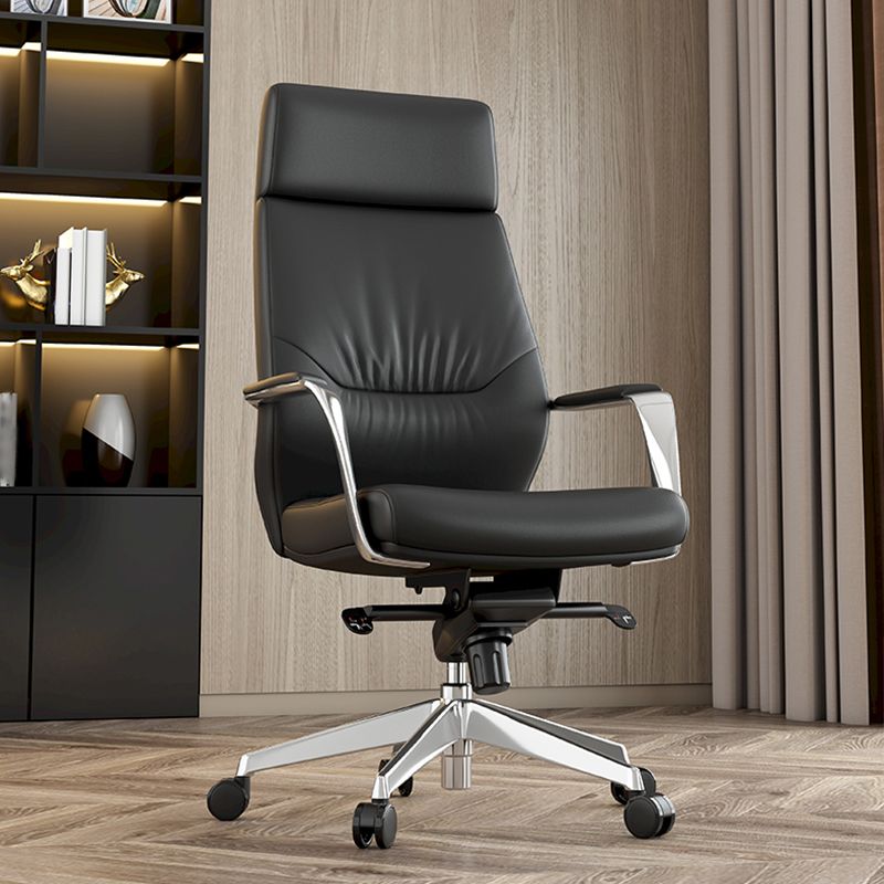 Contemporary Office Chair Lumbar Support No Distressing Fixed Arms Chair