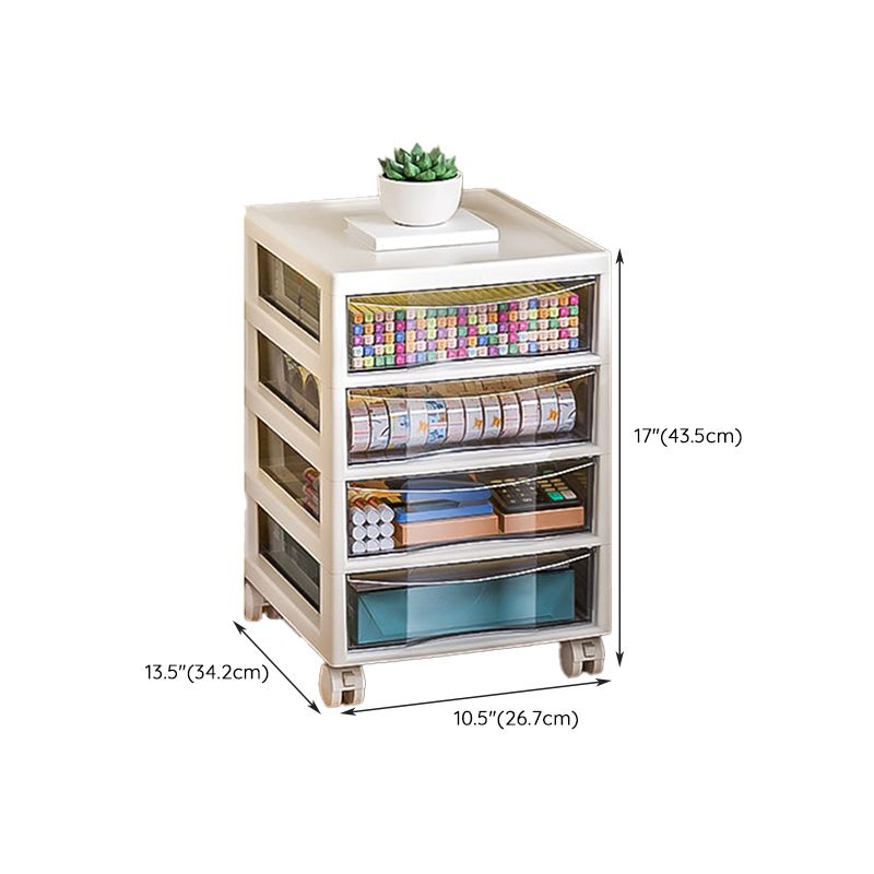 Modern Plastic File Cabinet Storage Drawers Filing Cabinet for Office