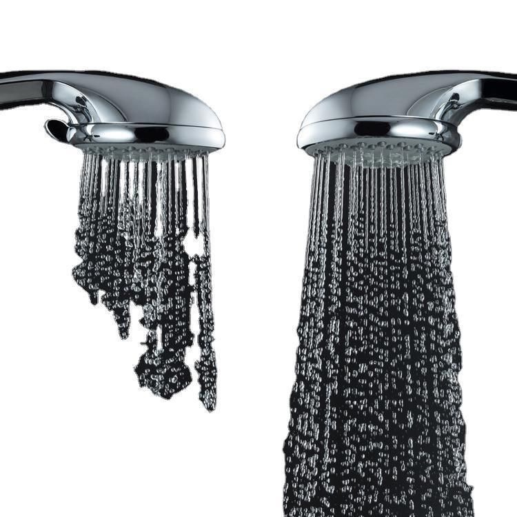 Single Dual Shower Head Square High Arch Shower Head Combo in Chrome