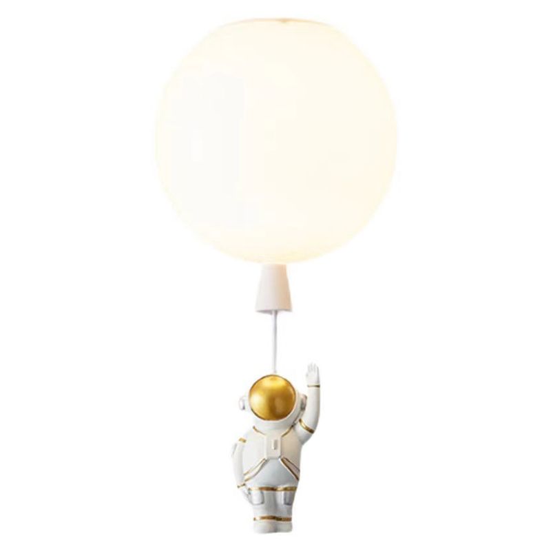 1 Light Moon Hanging Lamp Cartoon Acrylic Down Lighting Pendant for Children Bedroom