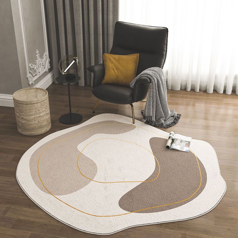 Modern Shaped Design Carpet Indoor Rug Non-Slip Backing Rug for Home Decor