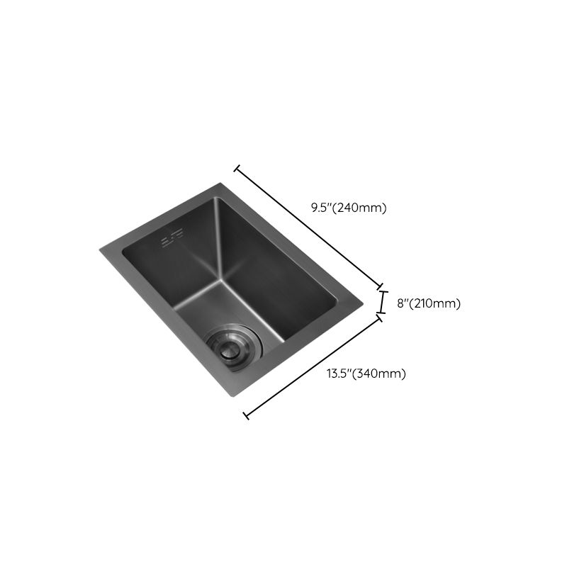 Classic Black Sink Overflow Stainless Steel Workstation Sink with Faucet