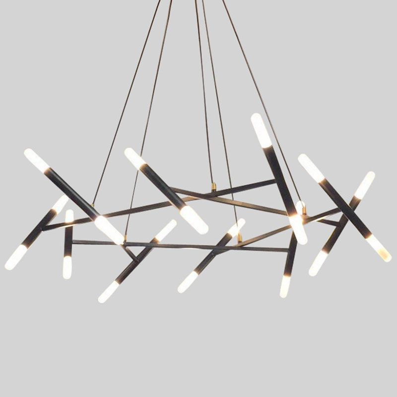 Asymmetrical Metal Chandelier Pendant Light Nordic Style Pendant Lighting Fixture