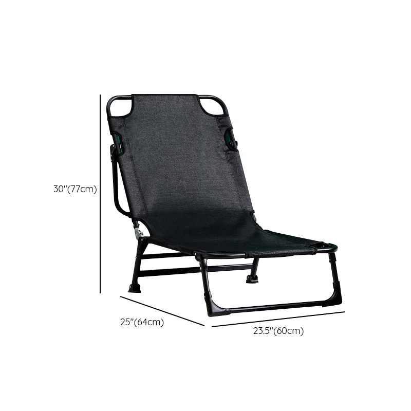 Metal Frame Foldable Standard Recliner Cotton Blend Recliner Chair