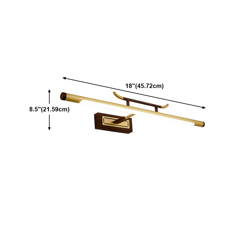 Luz de tocador de metal de estilo americano Luz de espejo de LED directo para el baño