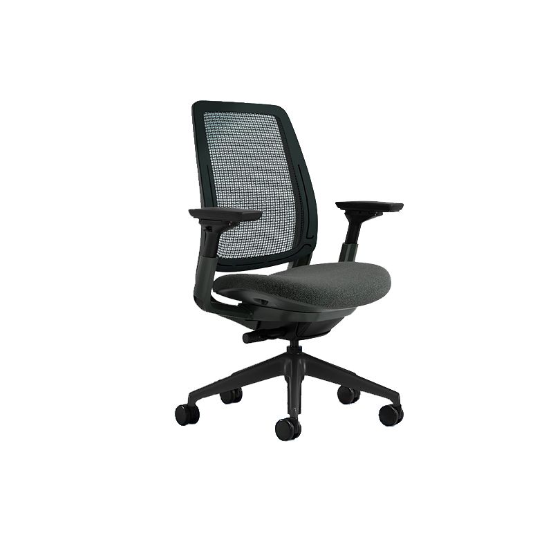 Removable Arms Desk Chair No Distressing Ergonomic Office Chair with Wheels