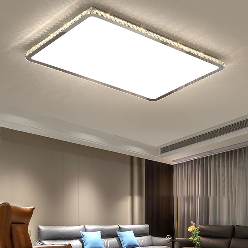 1 Light Geometric Flush Ceiling Lights Modern Style Metal Flush Mount Lights