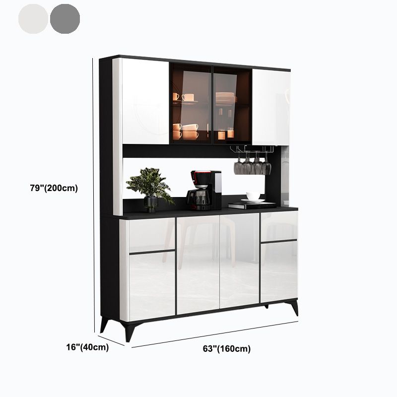 Contemporary Side Board Engineered Wood Sideboard for Kitchen