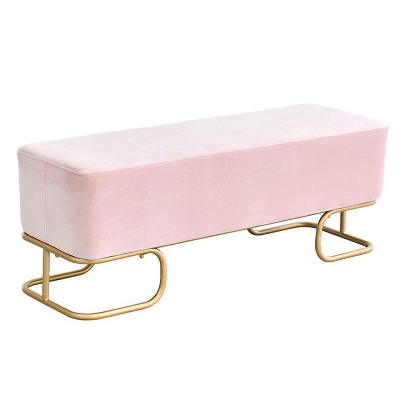 15.75" Wide Glam Solid Color Bench Cushioned Bench for Bedroom