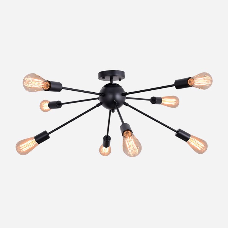 Modern Flush Mount Ceiling Fixture 8 Lights Flush Ceiling Lights for Dining Room