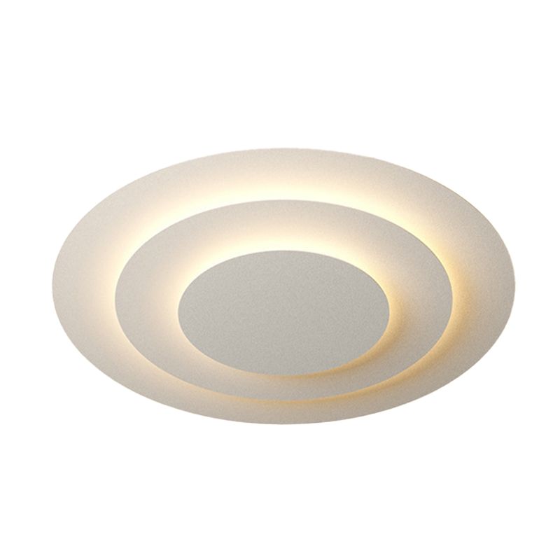 Modern LED Ceiling Light White Round Flush Mount Lighting for Bedroom