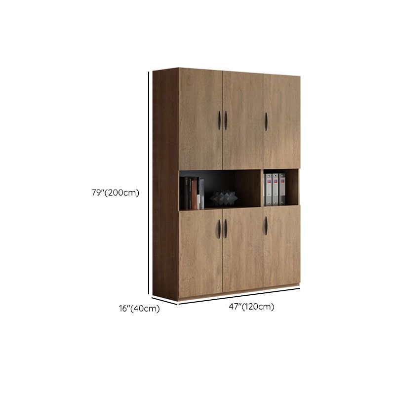 Medieval Modern File Cabinet Wooden Frame Vertical File Cabinet