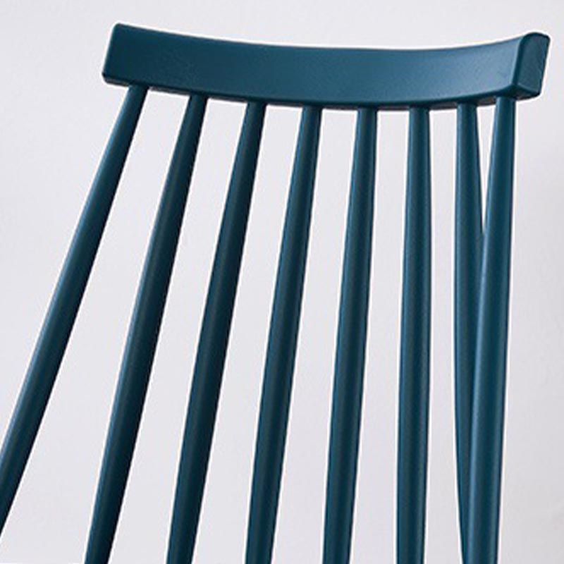 Contemporary Plastic Dining Chair Slat Back Side Chair in Matte Finish for Home