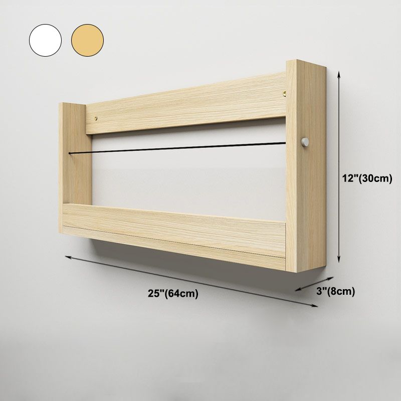 Modern Style Bookcase Wall Mounted Closed Back Bookshelf for Home Office