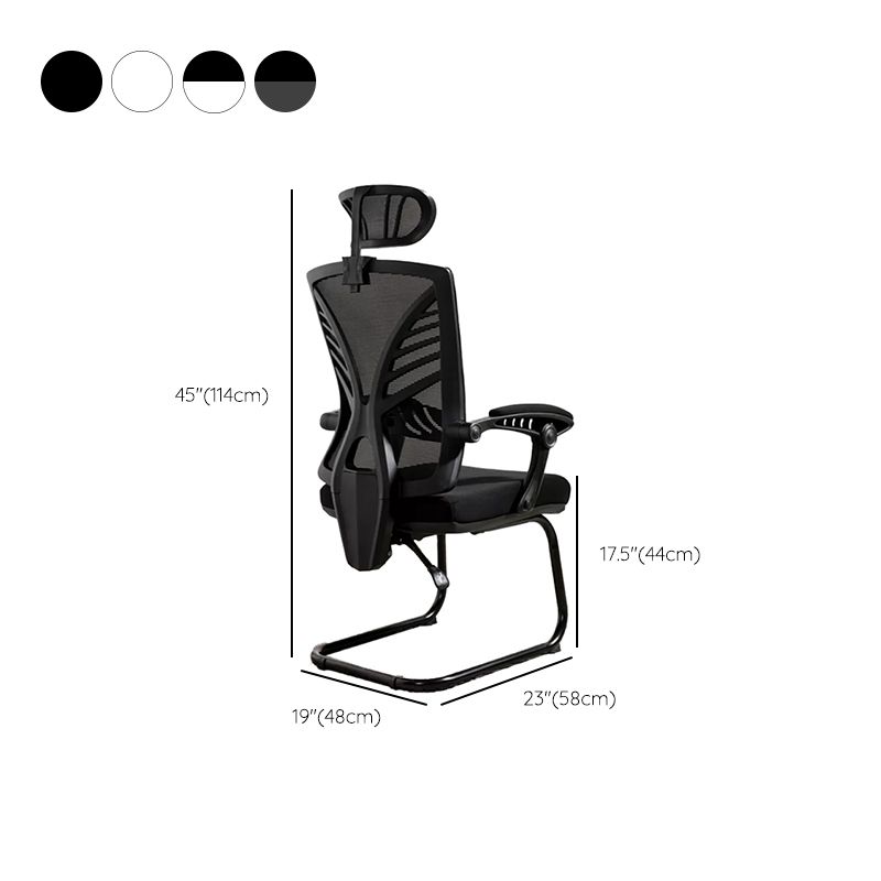 Modern Padded Arms Office Chair No Distressing Ergonomic Desk Chair