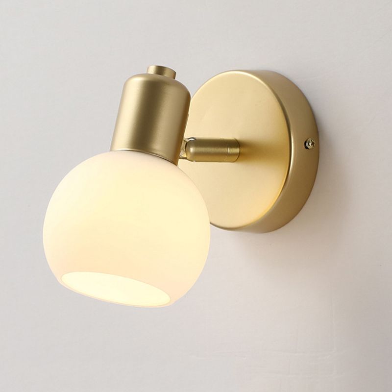 Industrial Style Glass Vanity Light Bell Shape Vanity Lamp for Shower Room