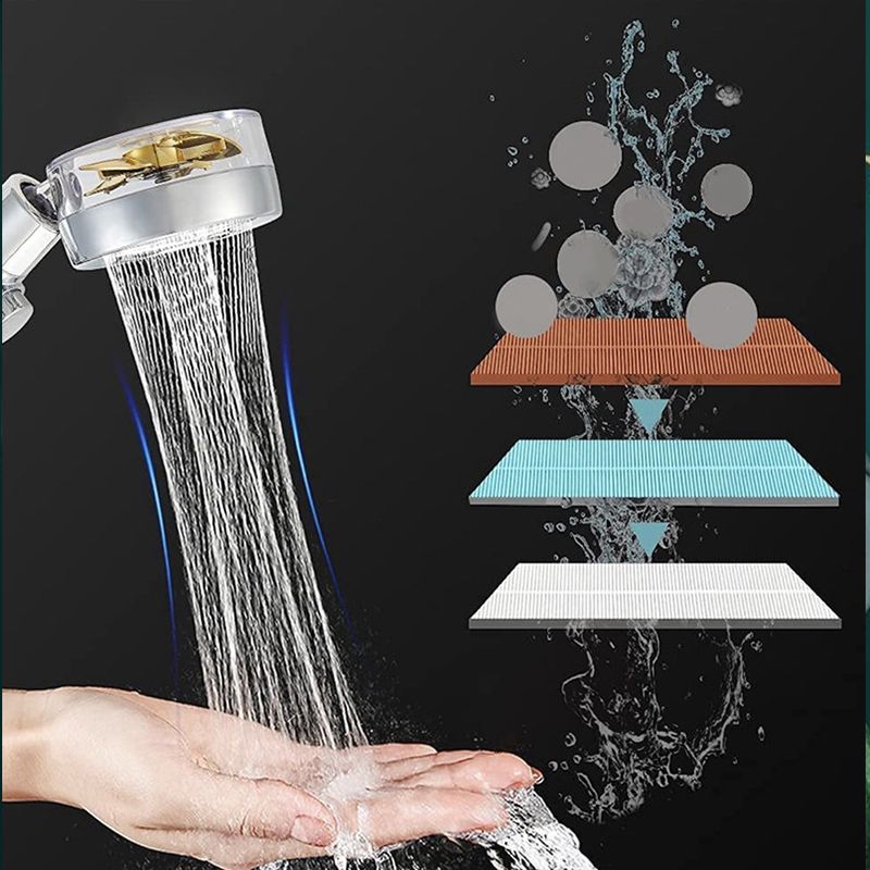 Contemporary Handheld Shower Head with Katalyst Adjustable Shower Heads