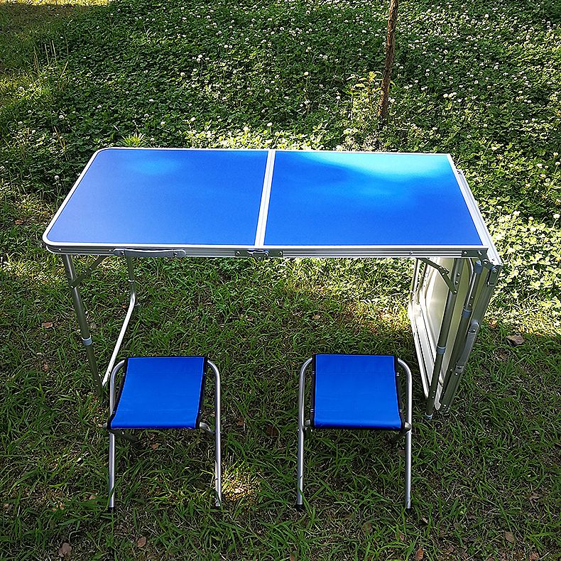 Plastic Contemporary Camping Table Matte Finish Foldable Patio Table