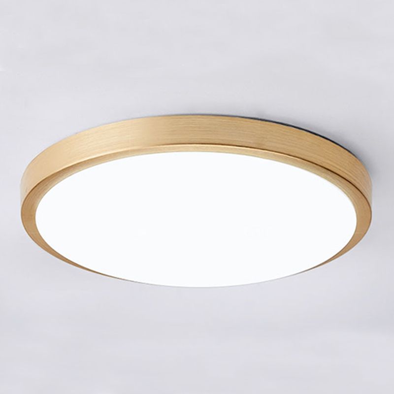 Modern Simple LED Ceiling Lamp Aluminium Circular Flush Mount for Corridor