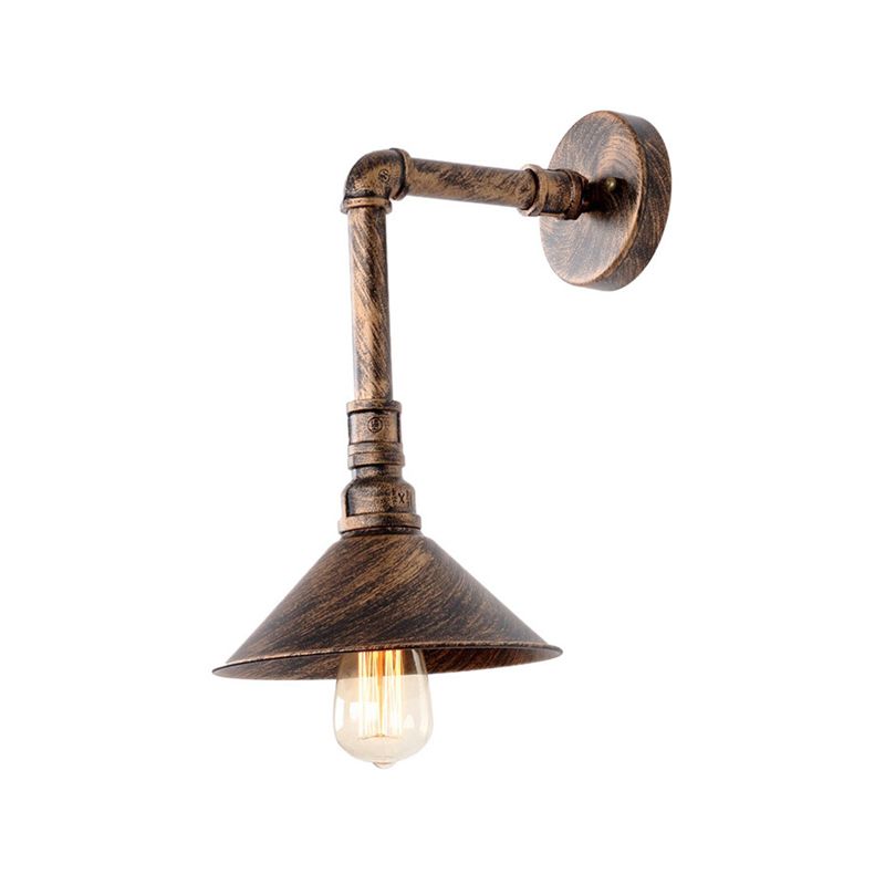 Industrial Cone Shape Wall Mount Light Fixture Sconce Lamp for Wash Room