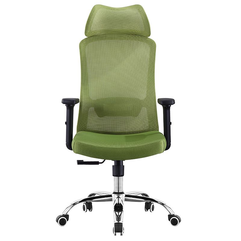 Modern Green Office Chair Adjustable Seat Height Desk Chair with Wheels