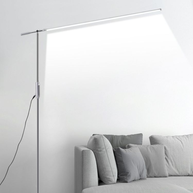 Lampada da pavimento in metallo lineare moderno LED LED LEGGE LEGGE con giuntura regolabile