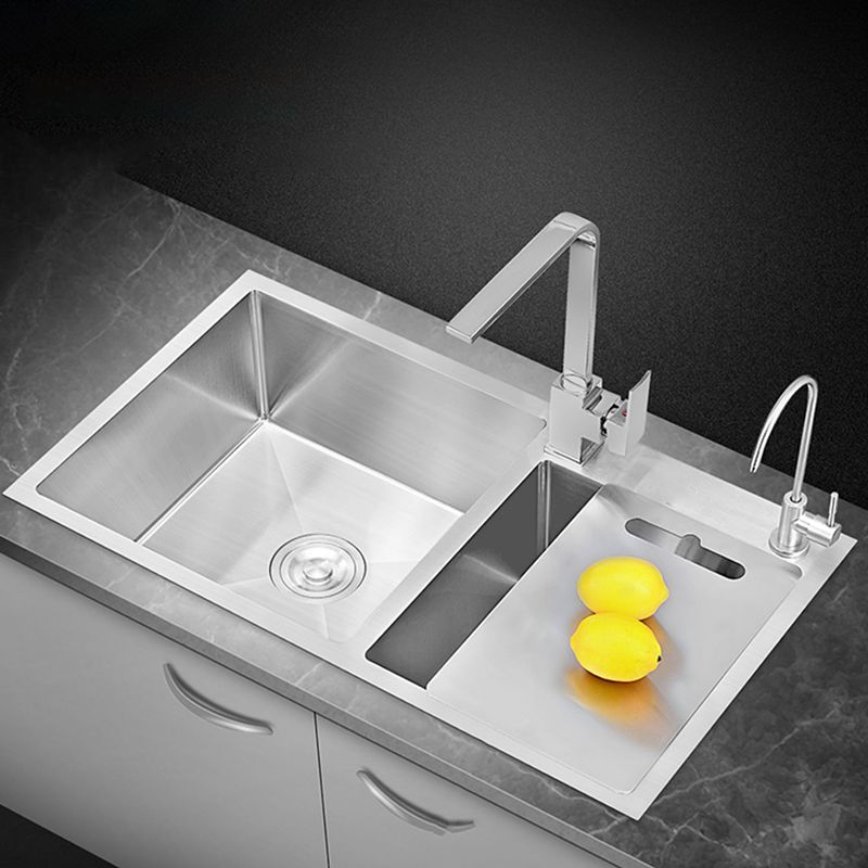 Single Bowl Kitchen Sink Stainless Steel Sink with Soap Dispenser